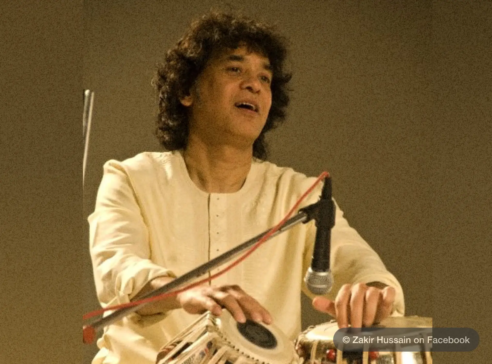 Zakir Hussain on Facebook