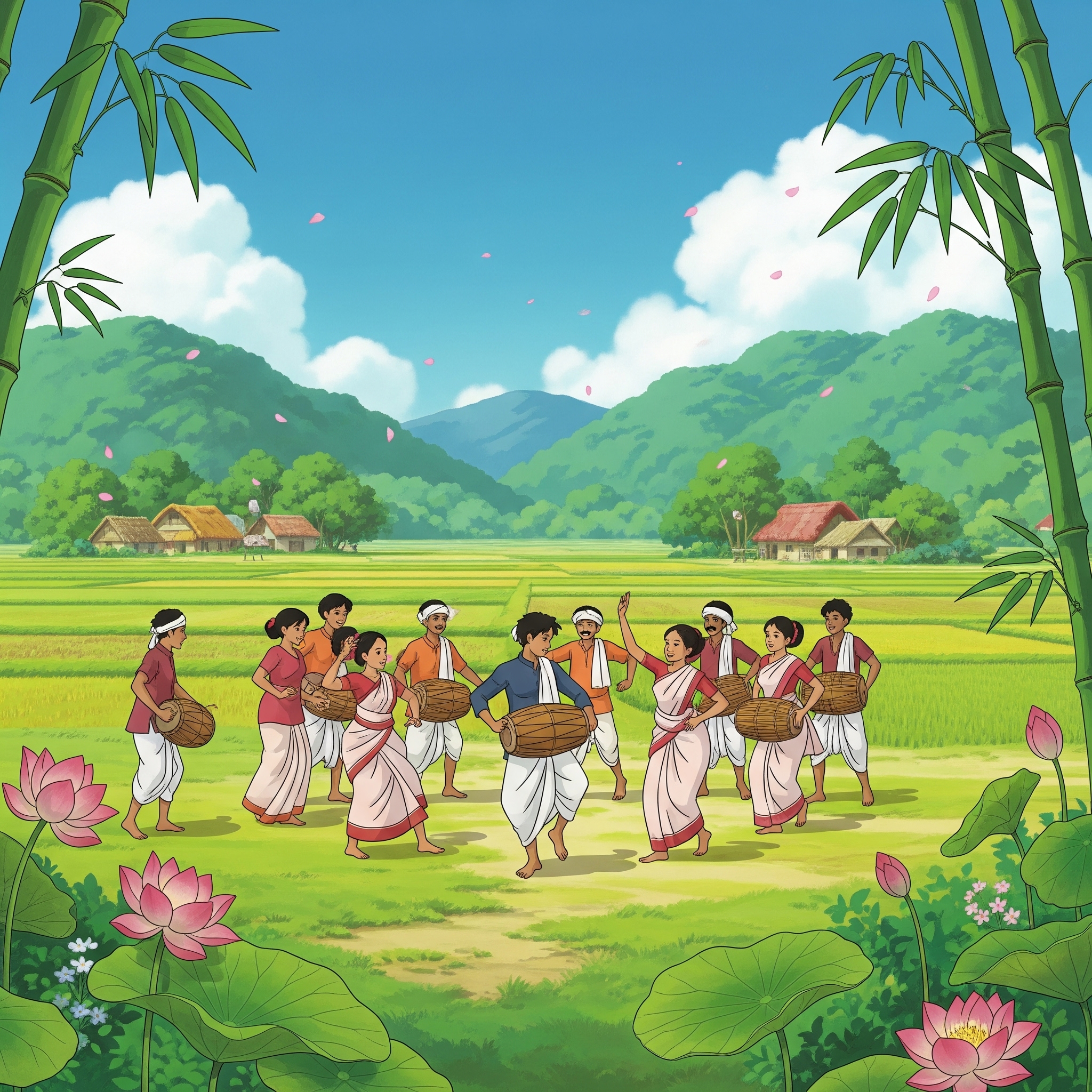 Jhumur - One of the folk dance forms of India