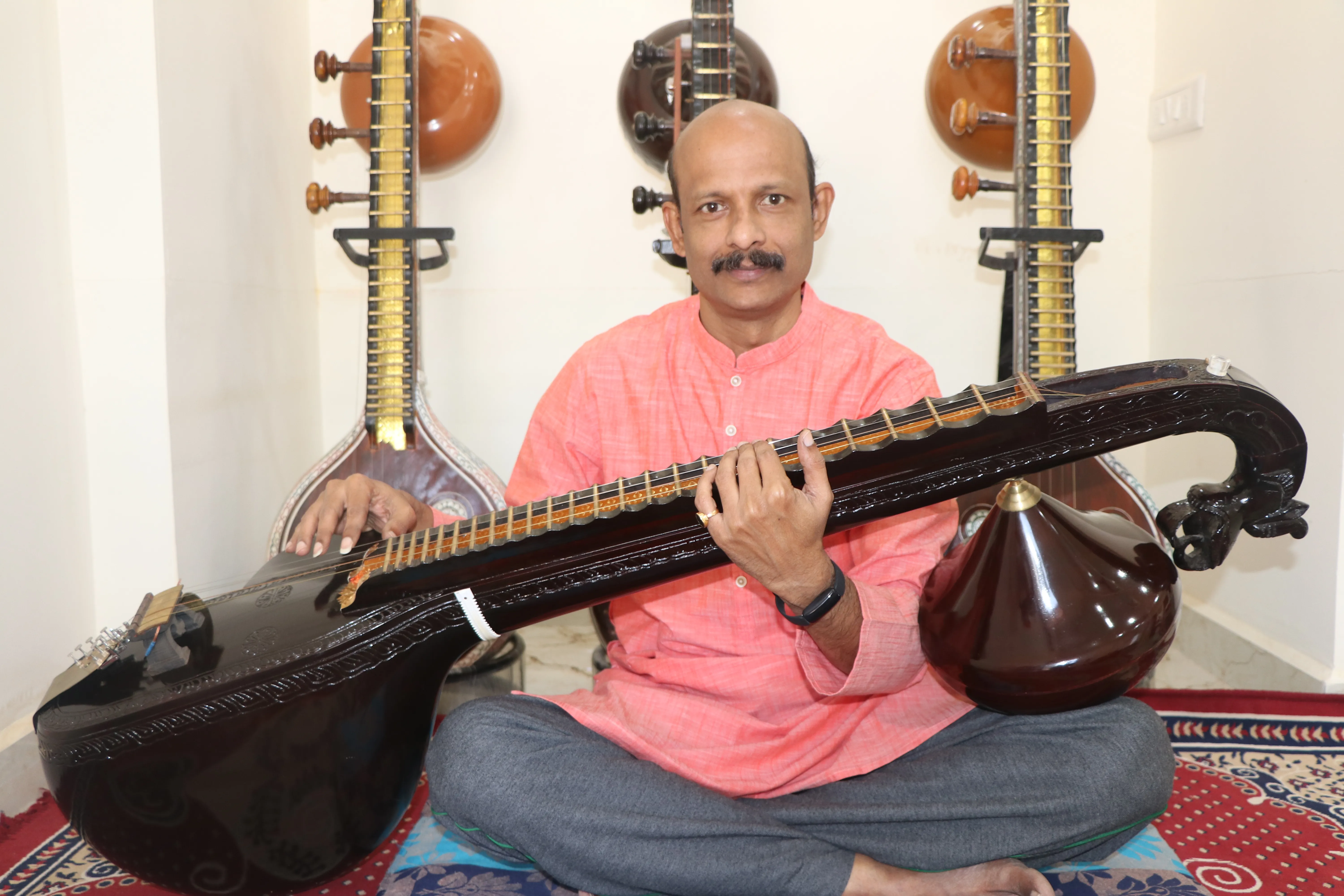 Learn to Play the Veena- Beginners to Intermediate Level by N Karthik
