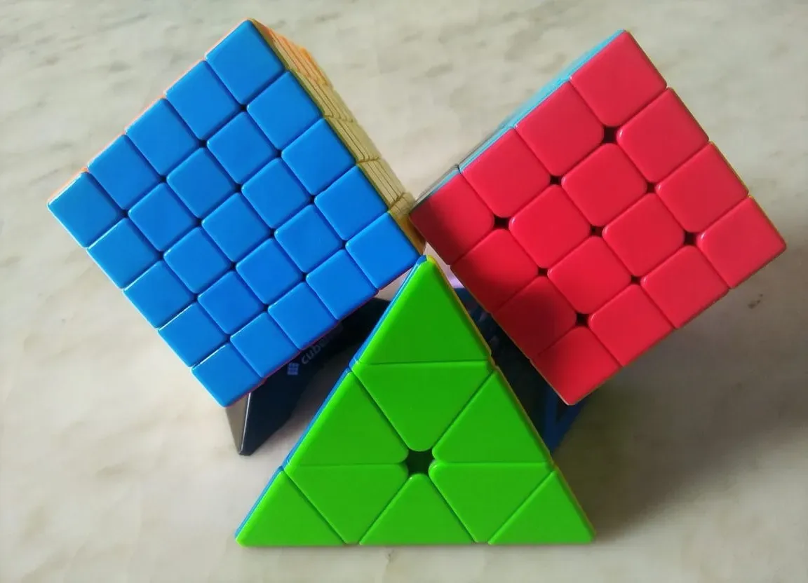 Solving The Three Big Cubes Rubik's Cube Intermediate Level By Pallavi Choudhary